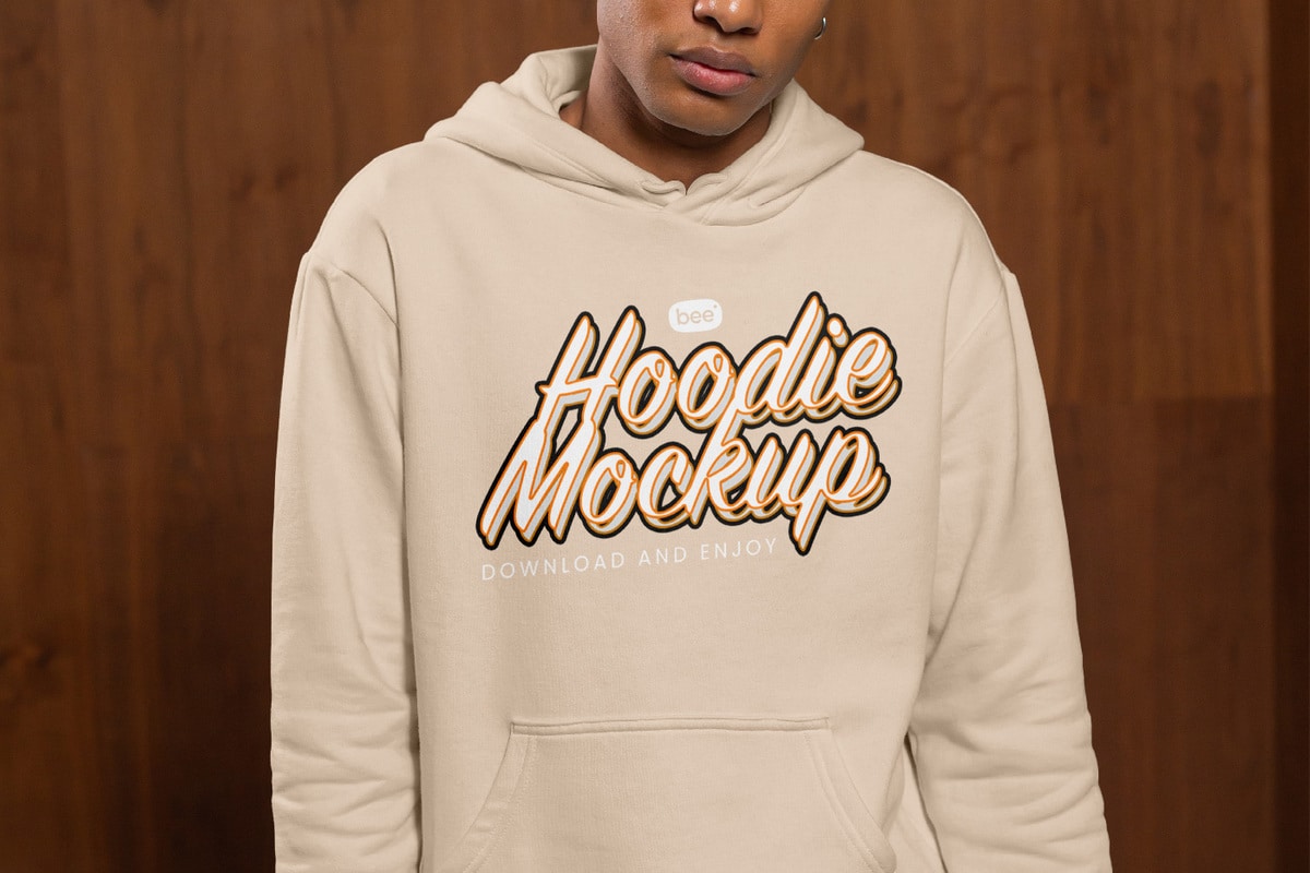 A free front hoodie mockup