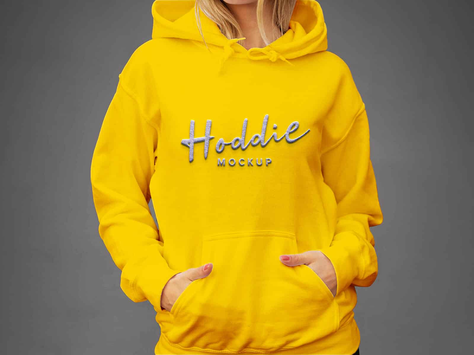 A free girl hoodie mockup