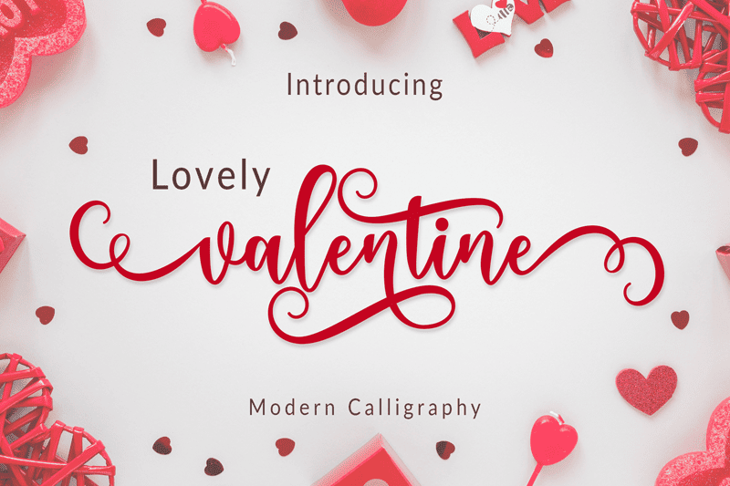A free Valentine font