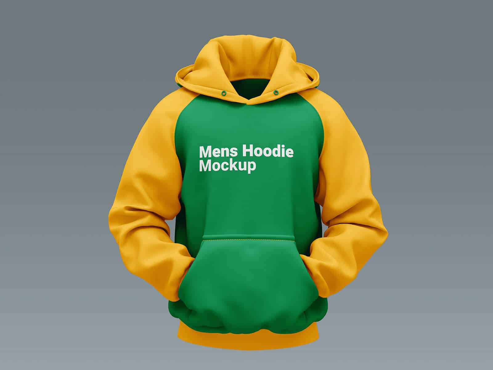 A free men's hoodie mockup