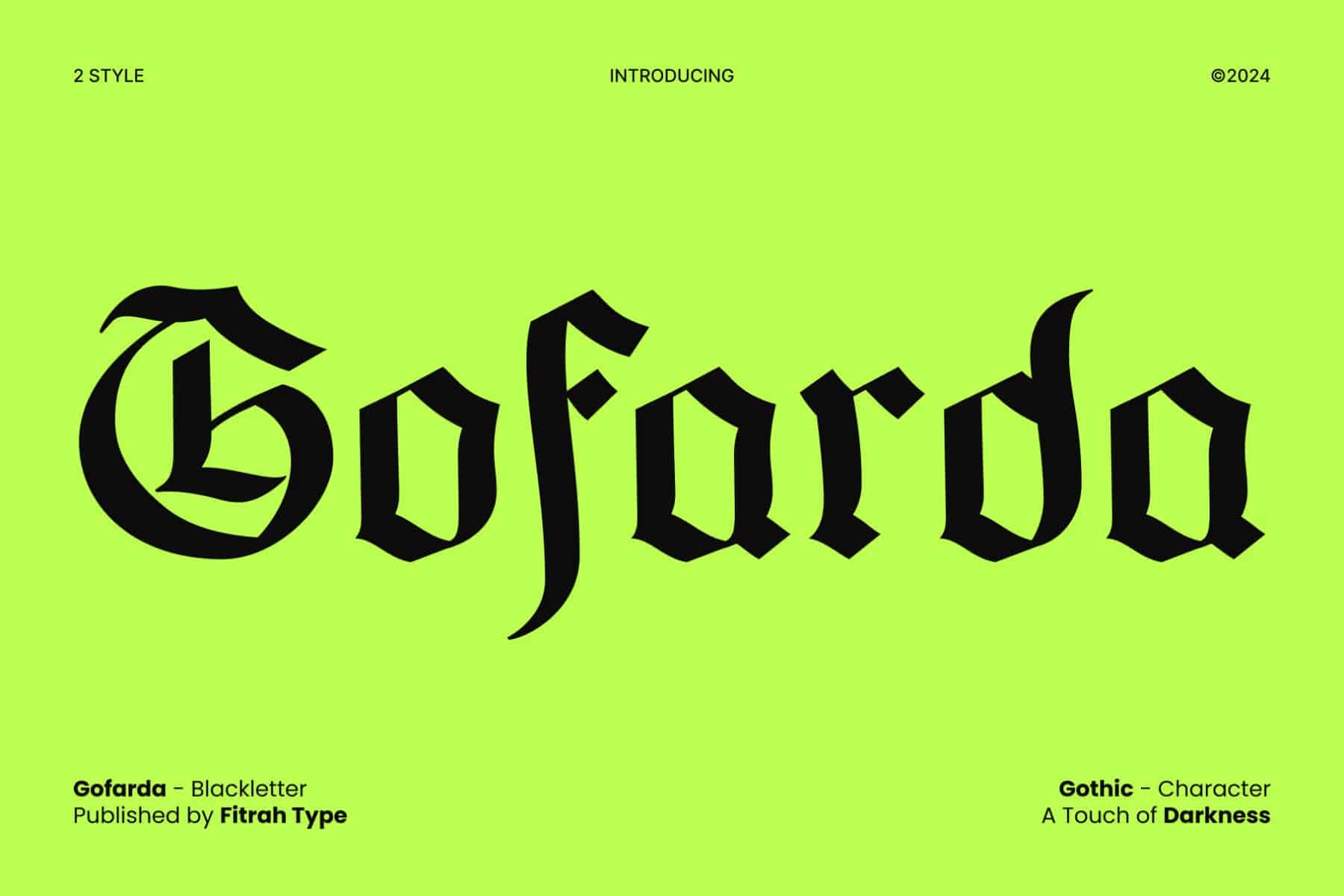 A free Blackletter Gothic font