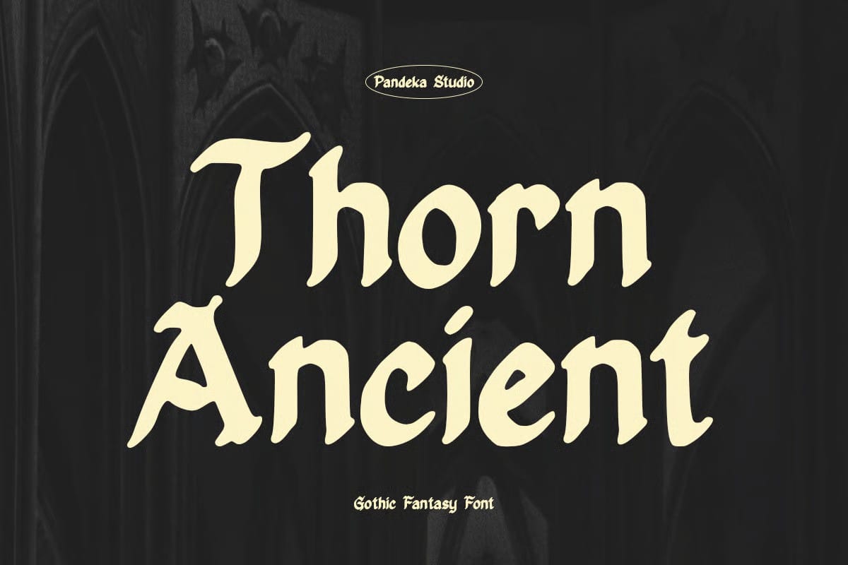 A Gothic style fantasy font
