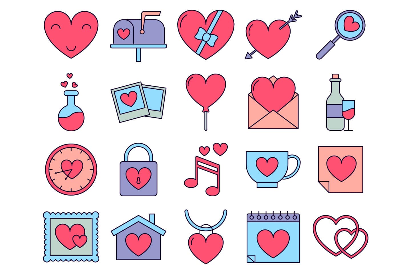 Happy Valentine's Day Icons