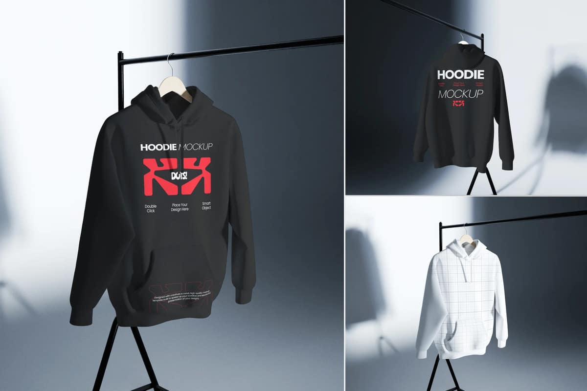 A high-quality hoodie mockup