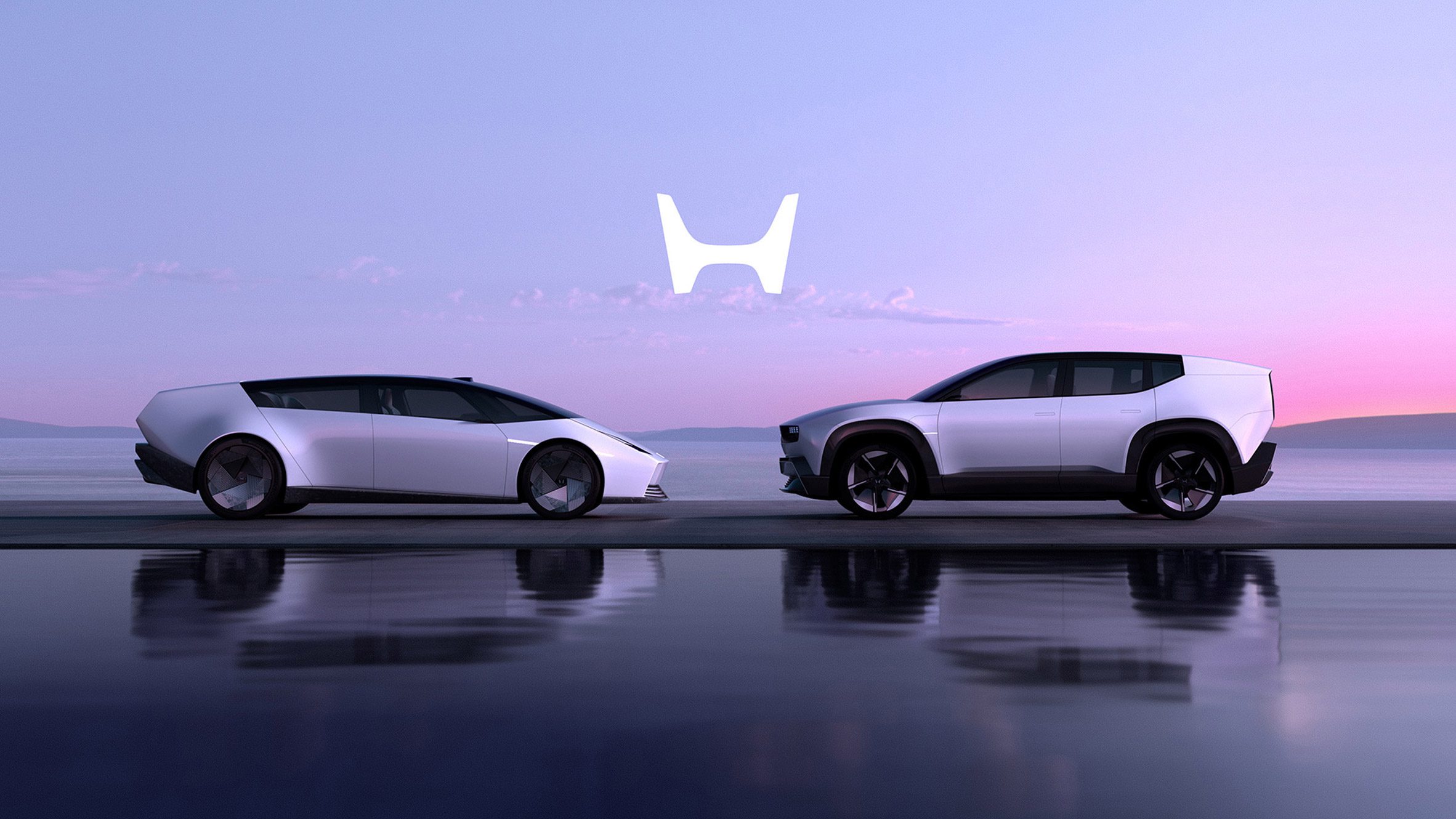 Honda's new EV cars and logo