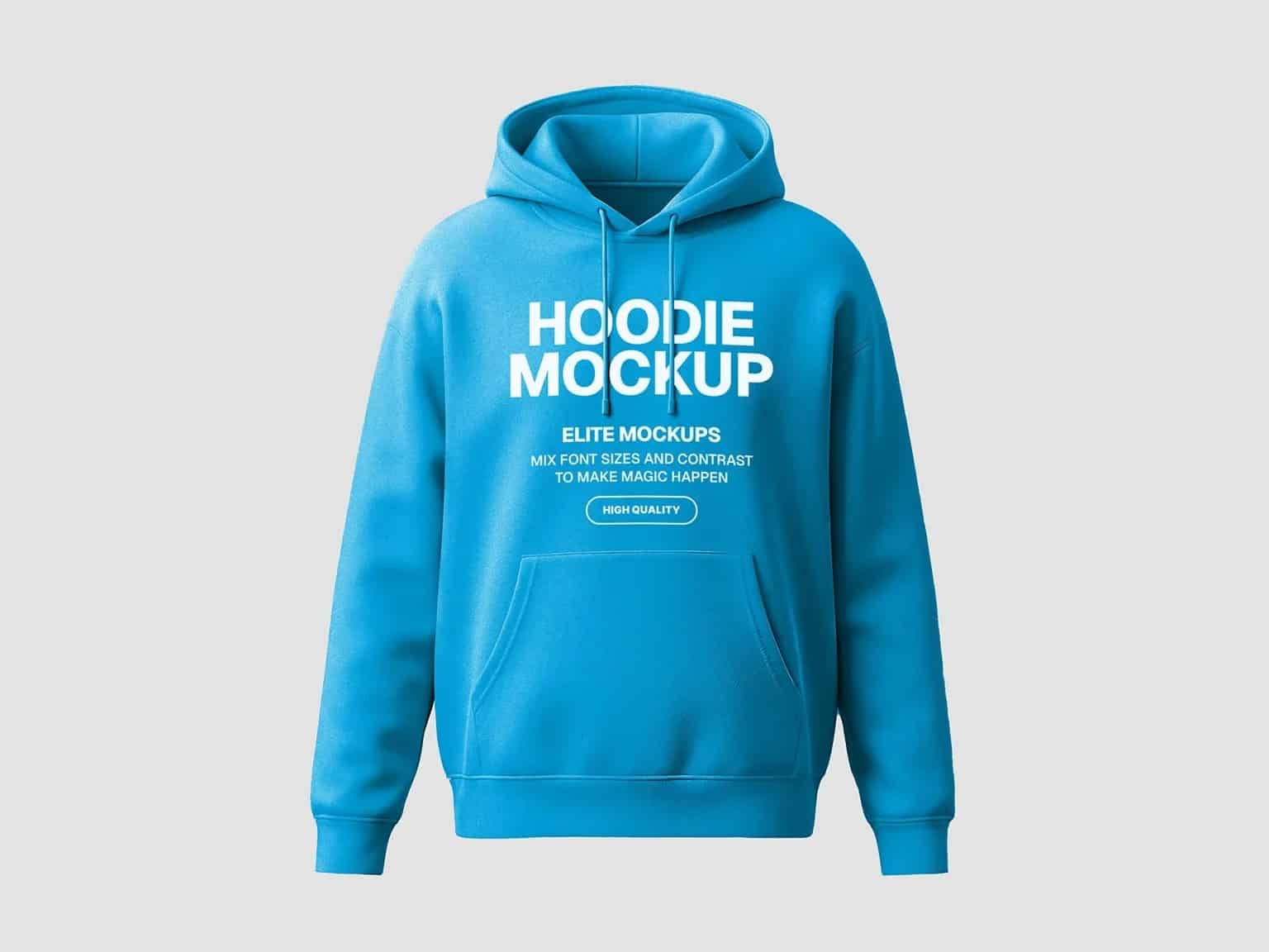 A free minimalist hoodie mockup