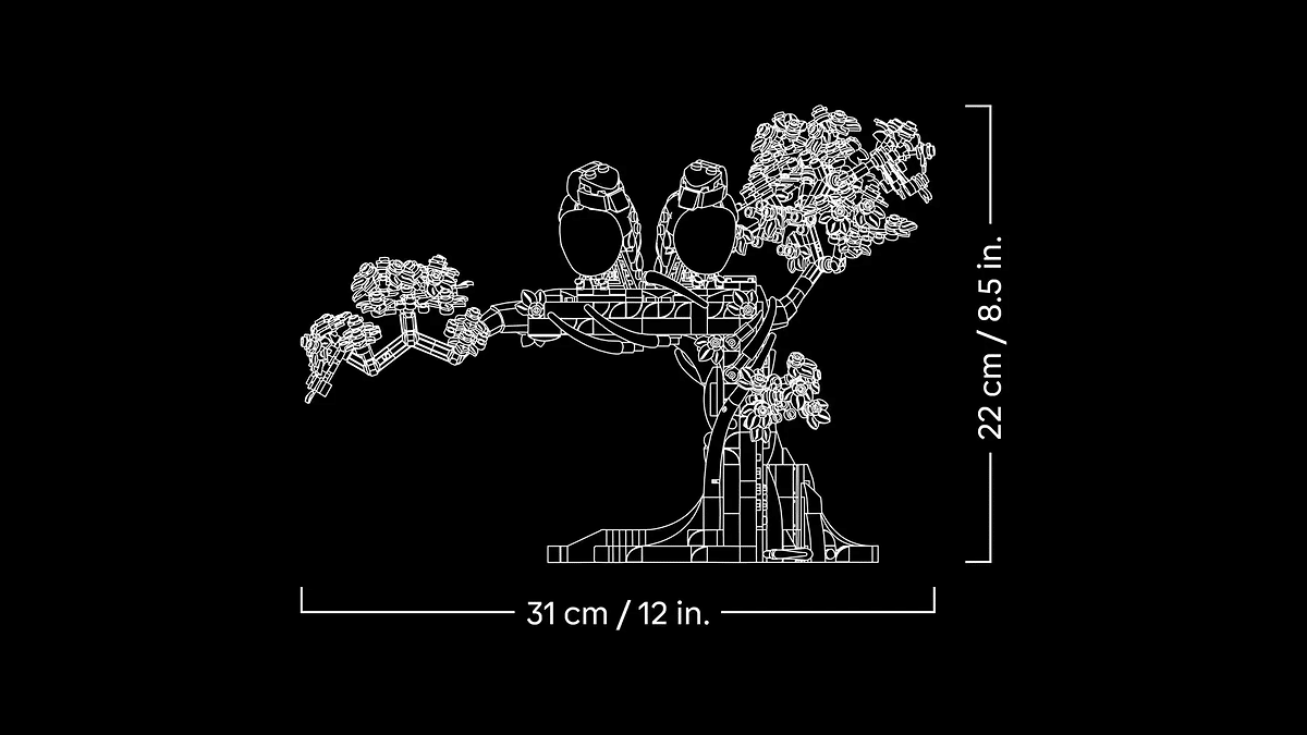 Lego Love Birds size