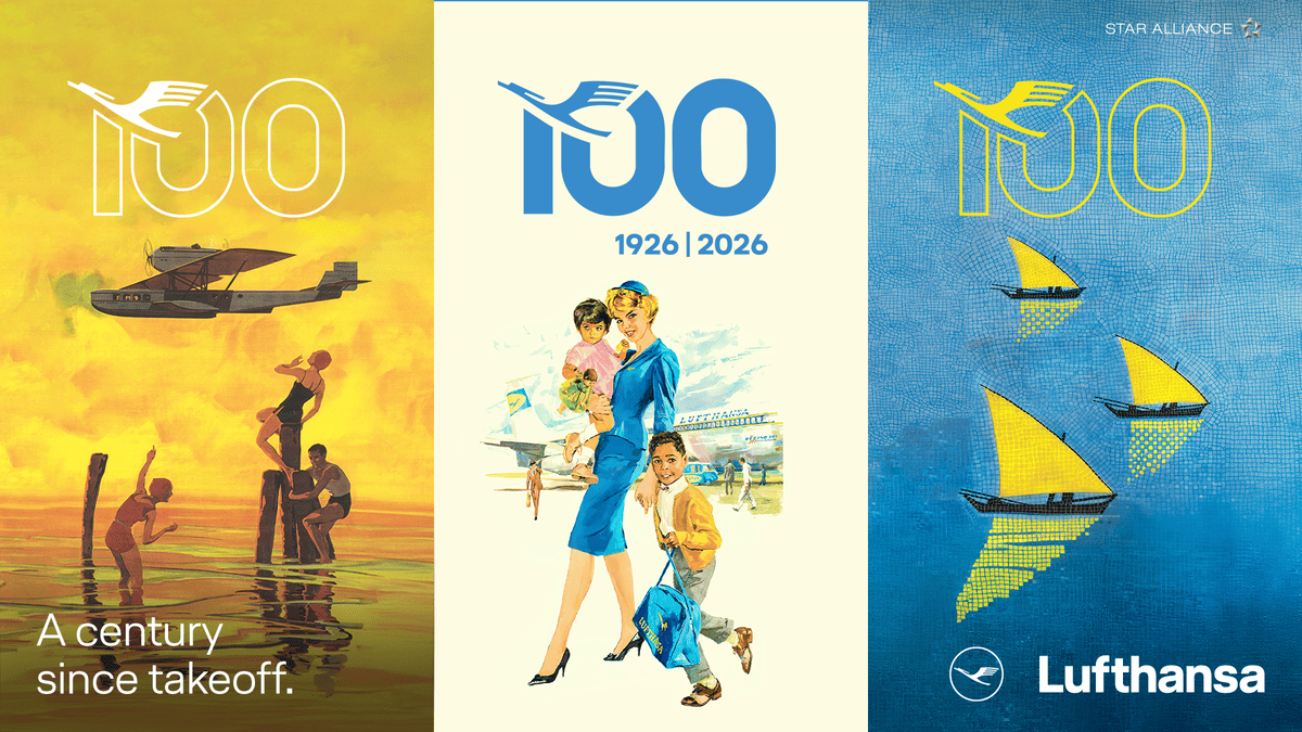 Lufthansa 100 years posters