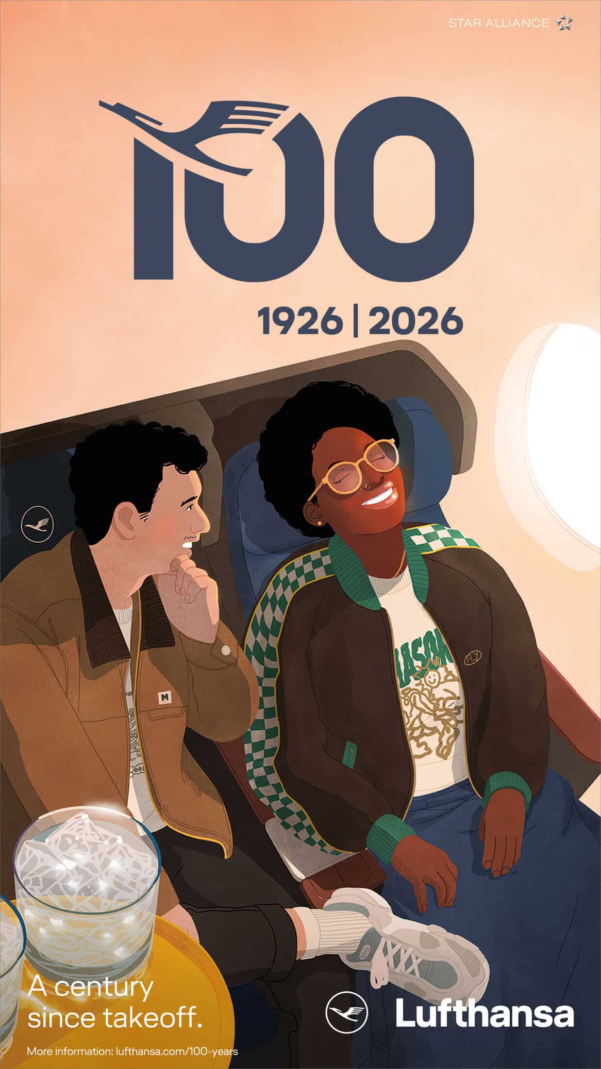 Lufthansa 100th anniversary poster