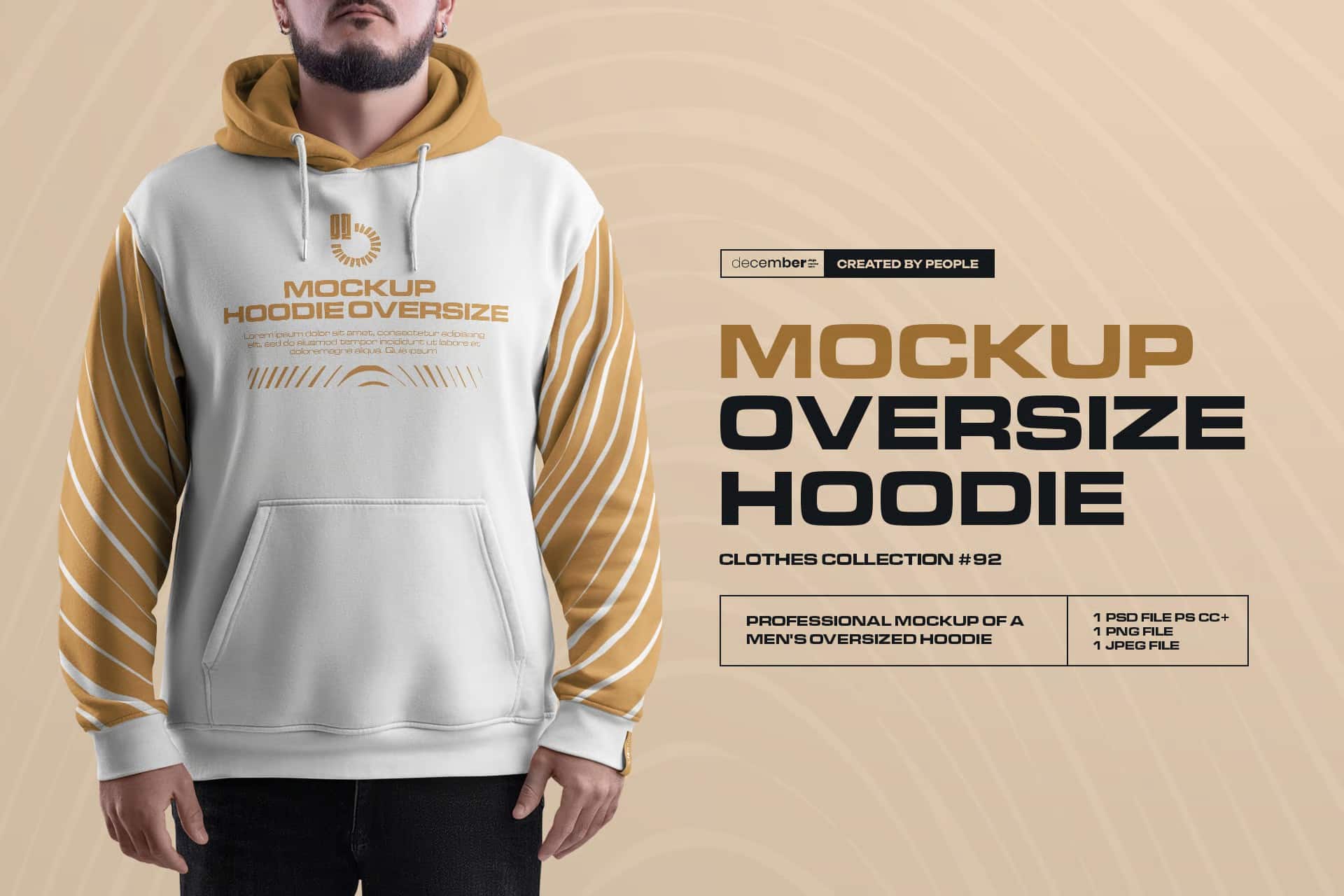 An oversize hoodie mockup