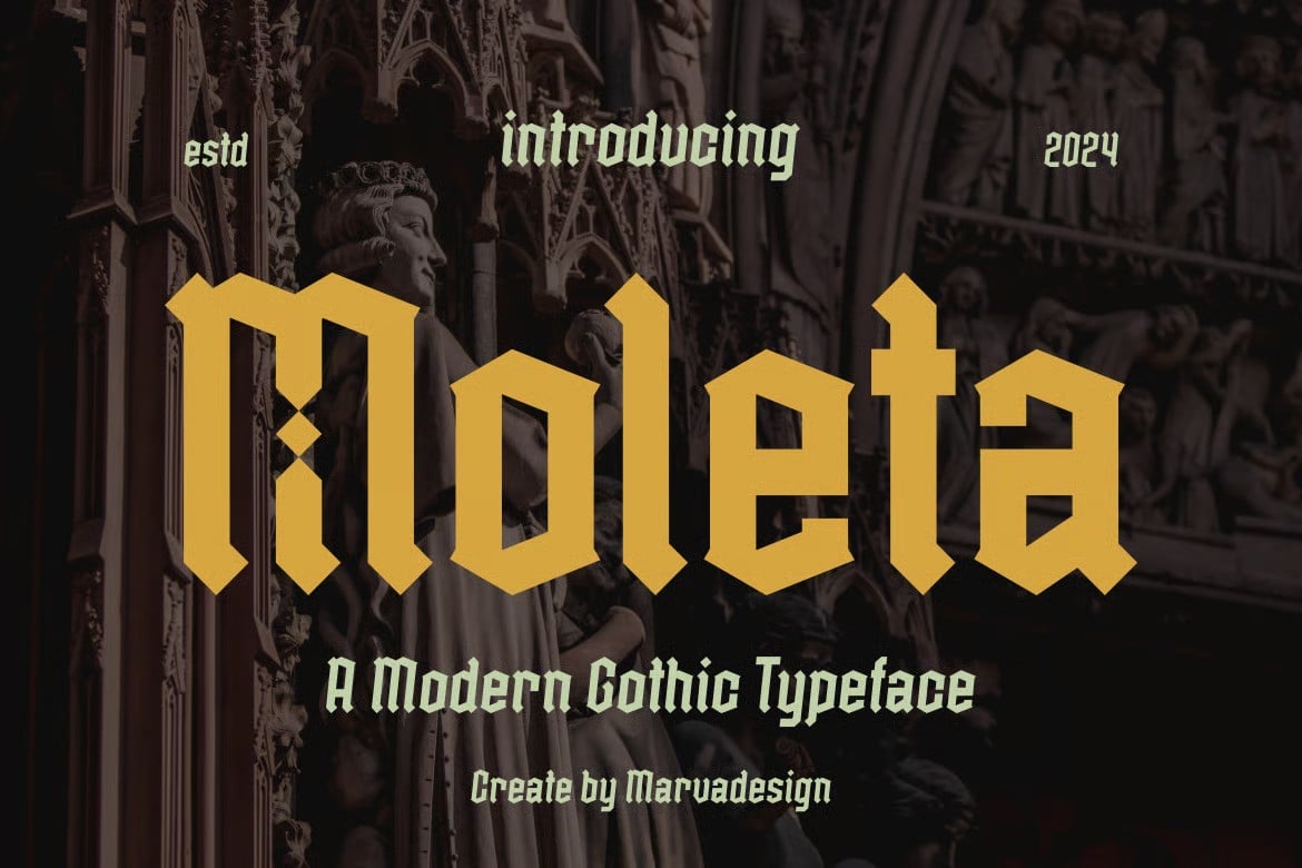A modern Gothictypeface