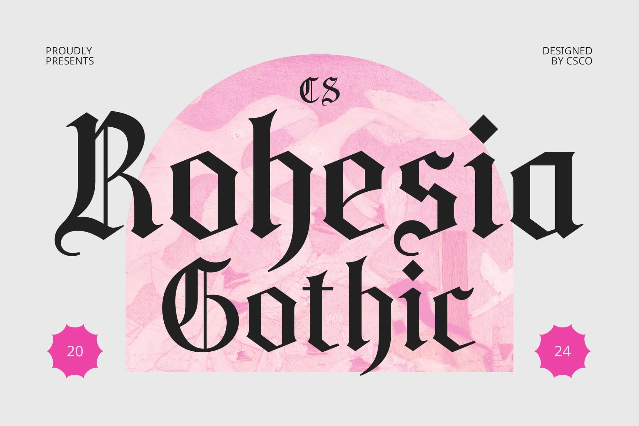 A Gothic display typeface