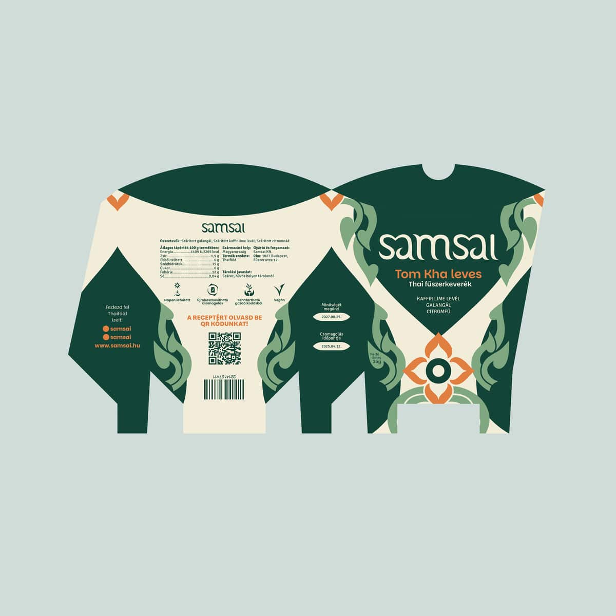 Samsai packaging box example