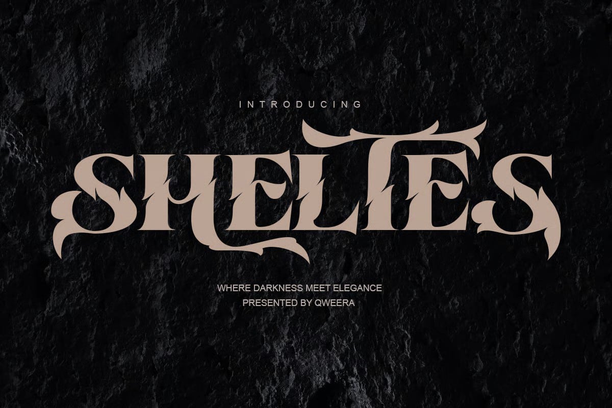 An elegant Gothic typeface