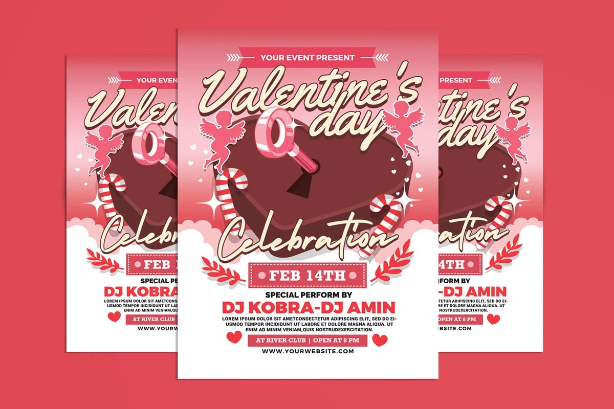 Valentine's Day Celebration Flyer