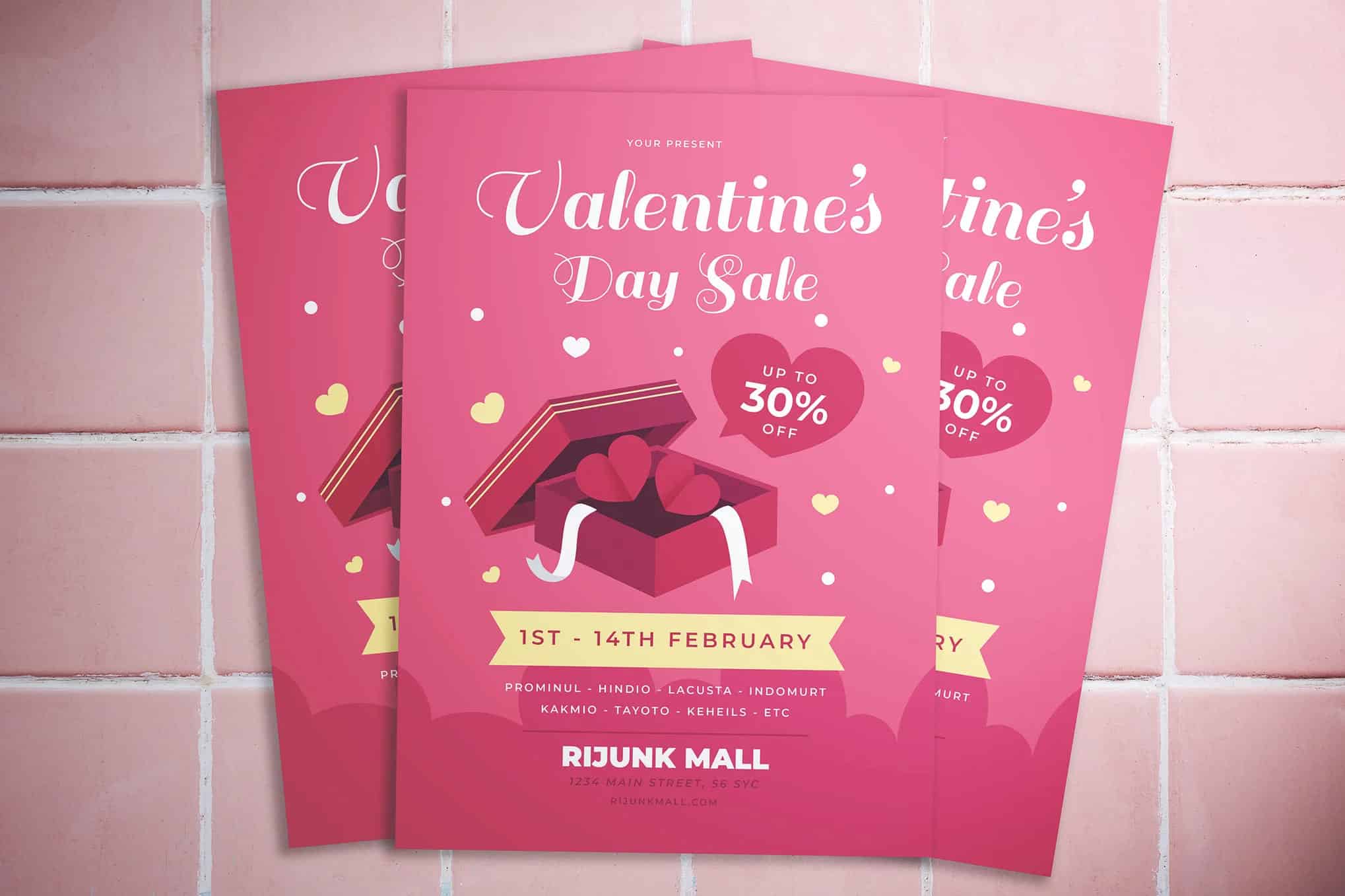 Valentine's Day Sale Flyer