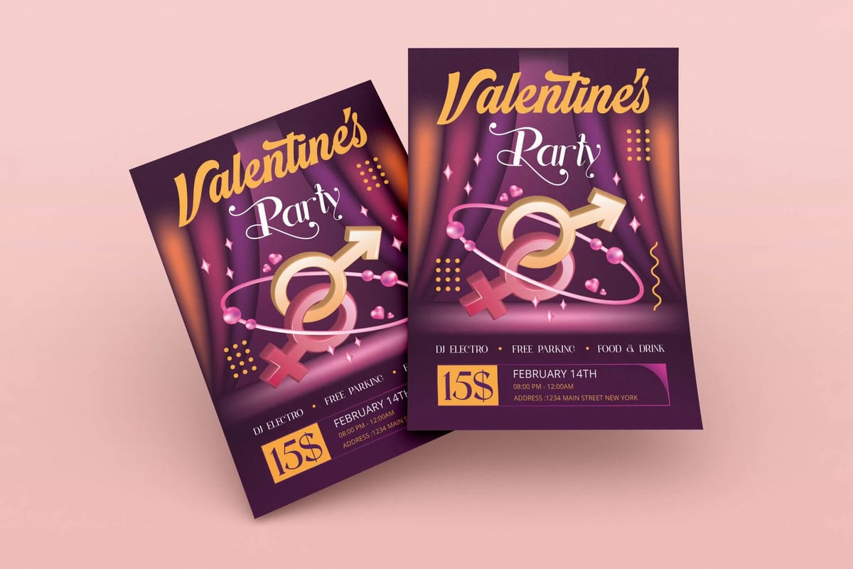 Valentine's Party Flyer