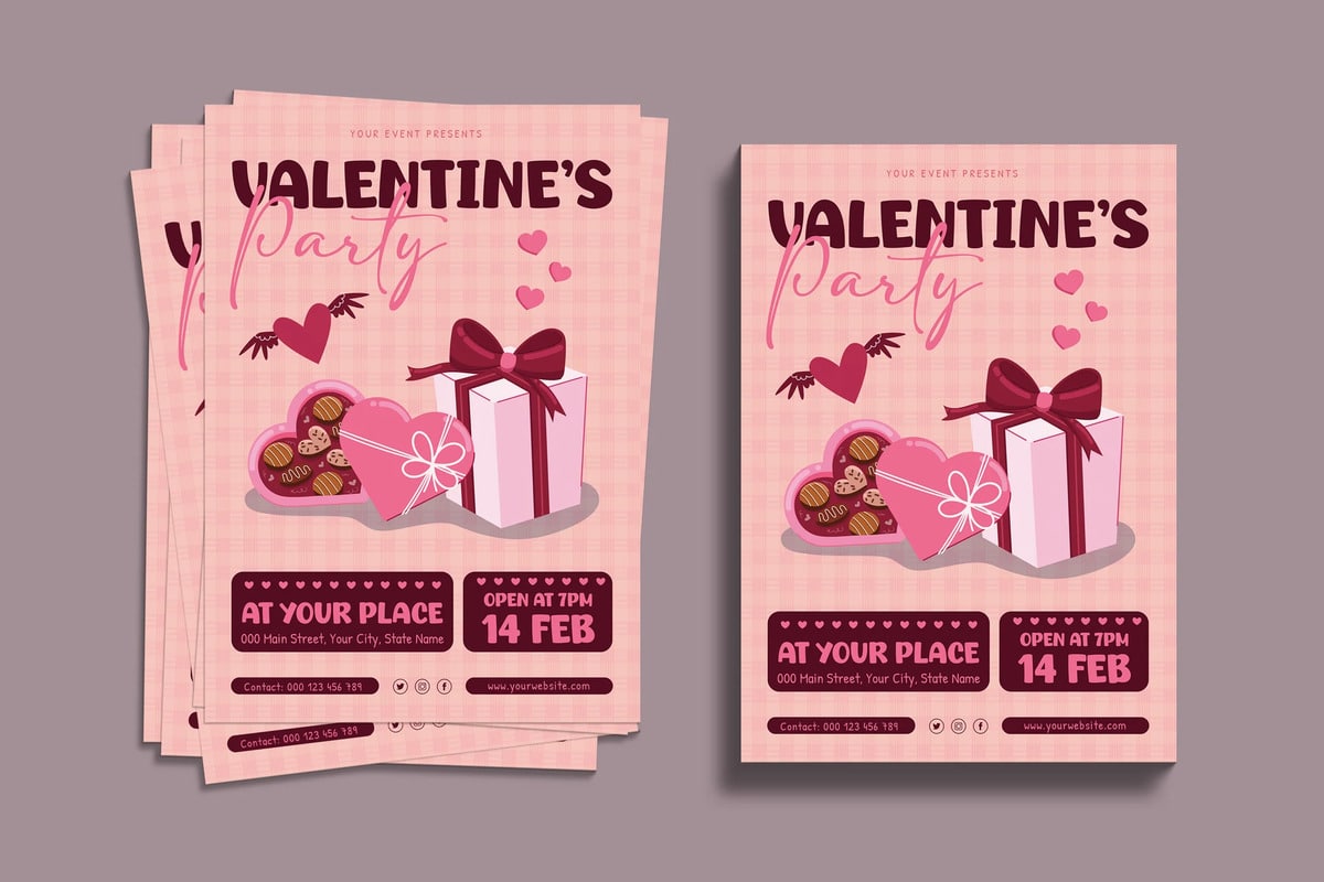 Valentine's party flyer