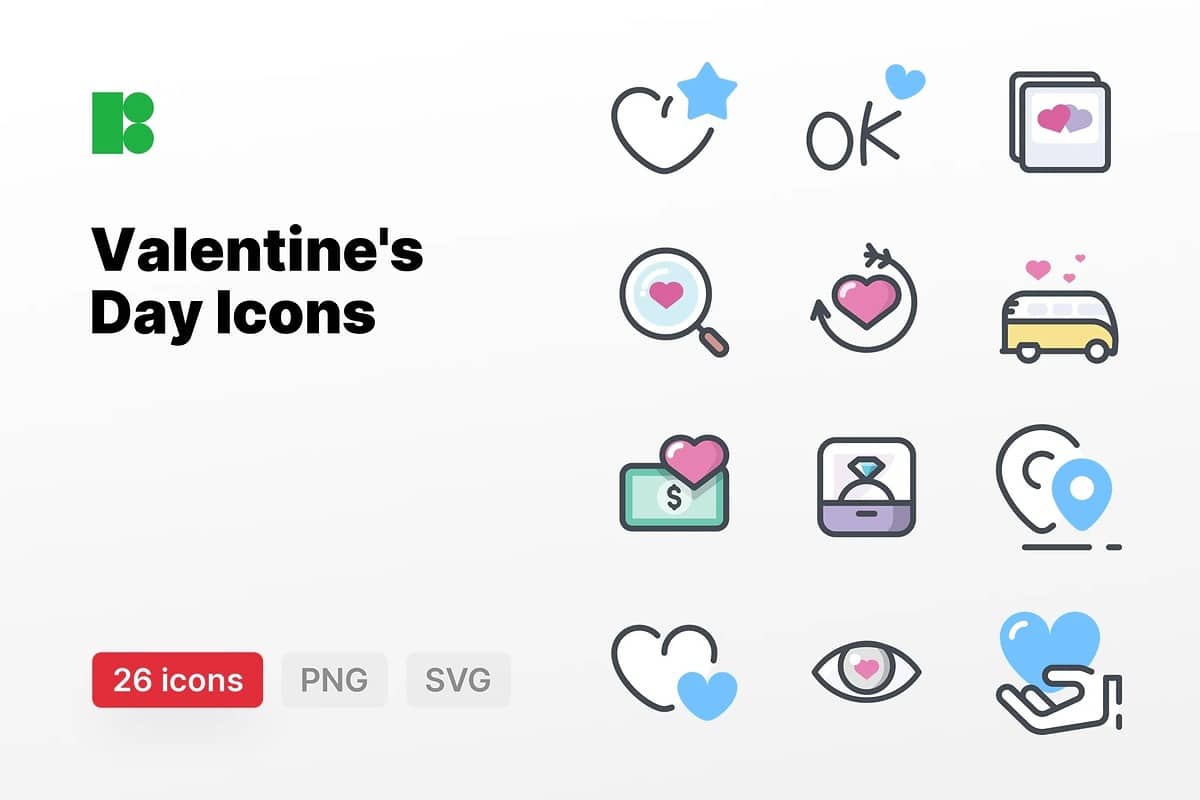 Valentine's Day Icons