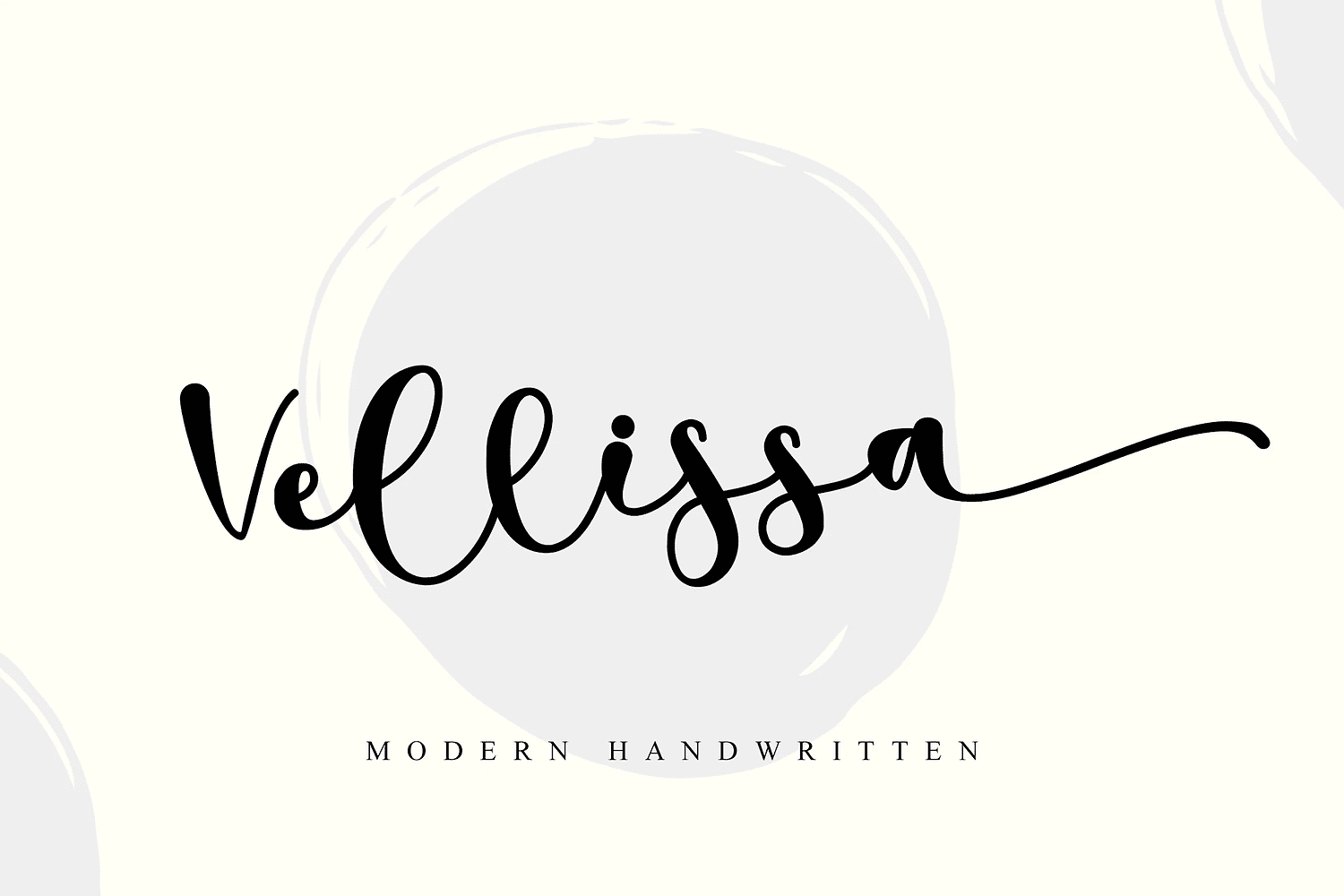 A modern handwritten font