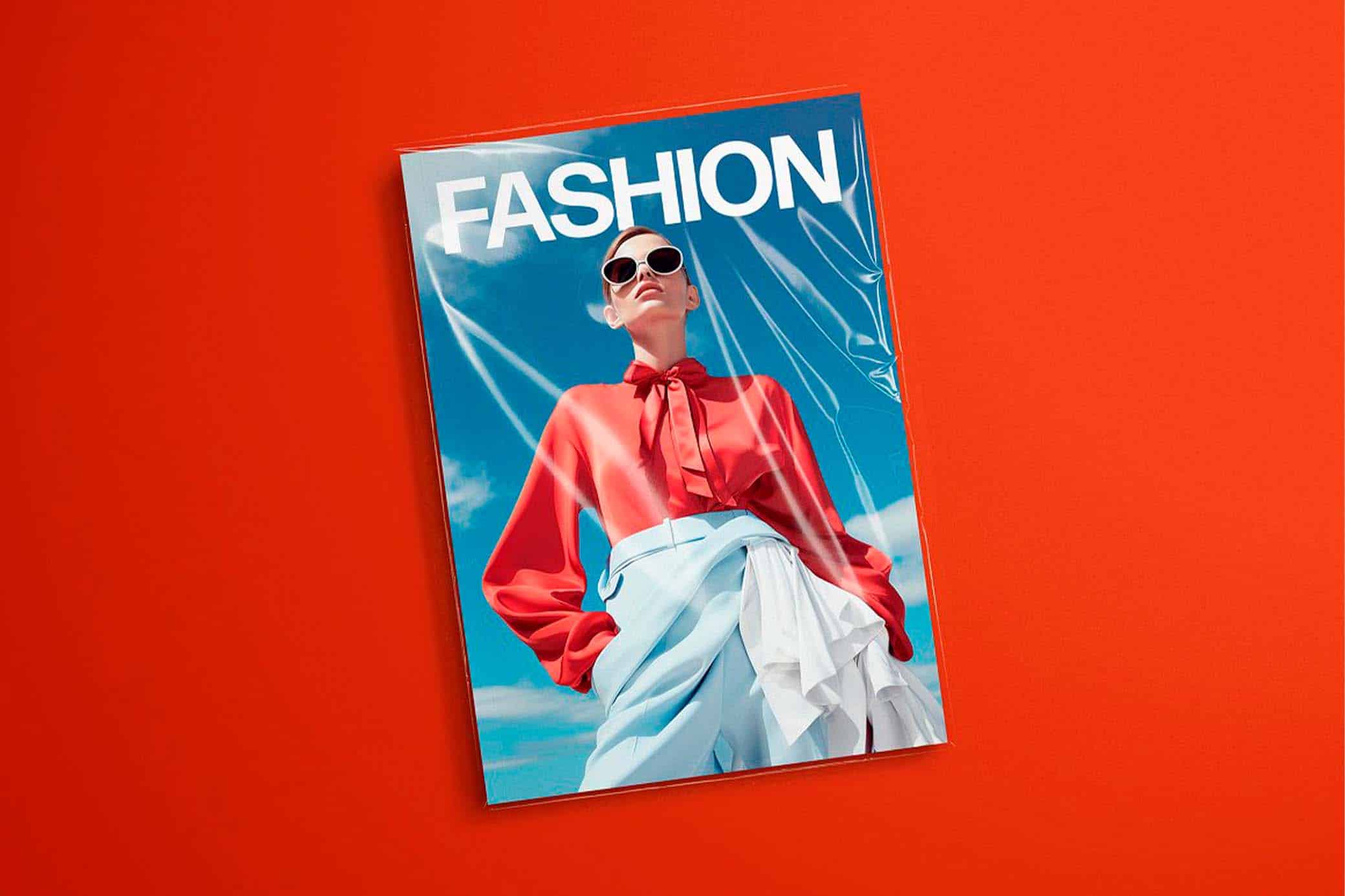 A free A4 magazine mockup