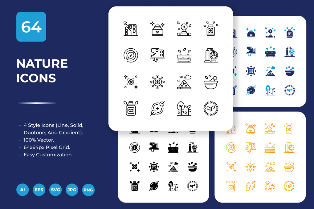 64 Nature Icons