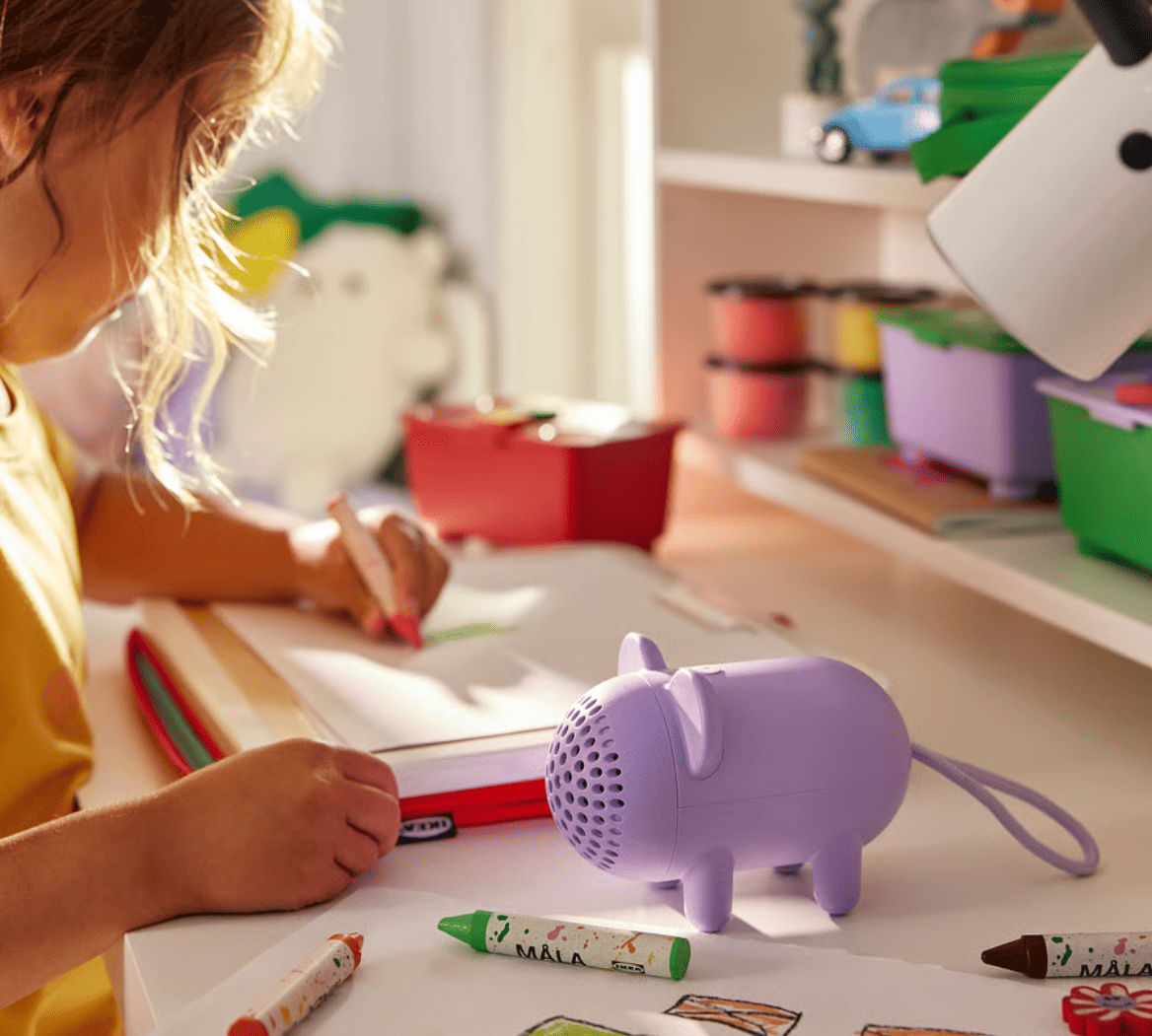 A portable speaker is great for decor