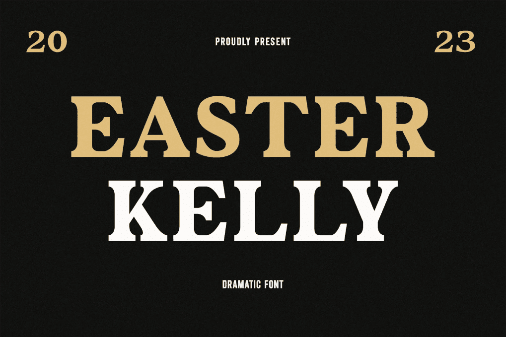 An Easter dramatic font