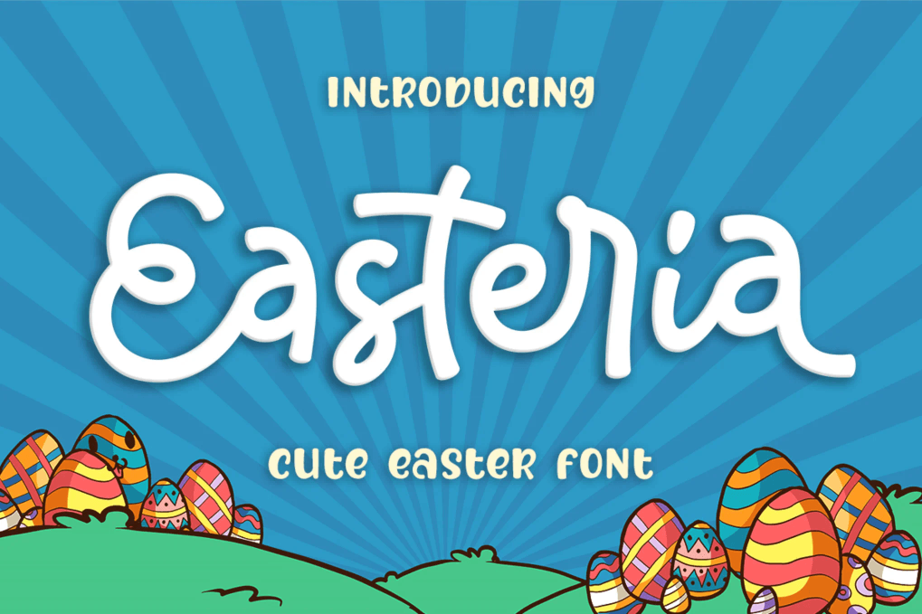 A cute Easter font