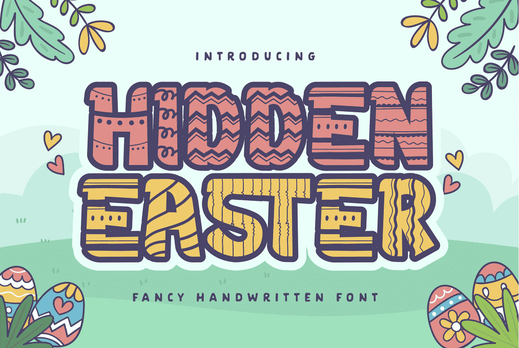 A fancy handwrittem font