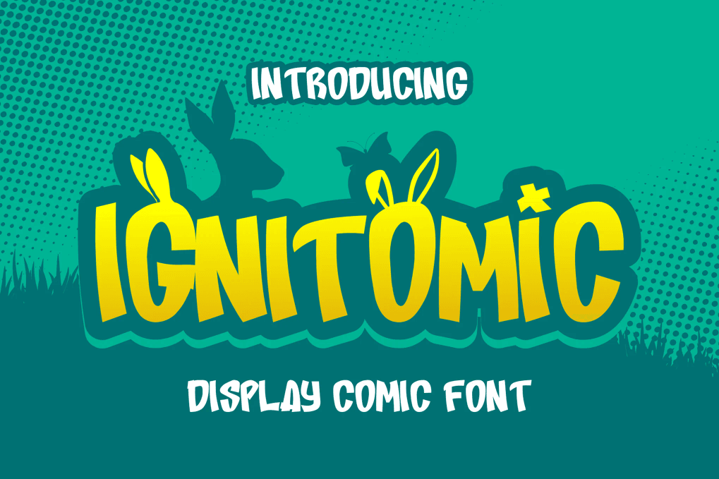 A display comic font