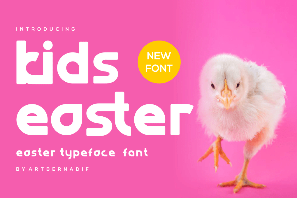 An Easter typeface font