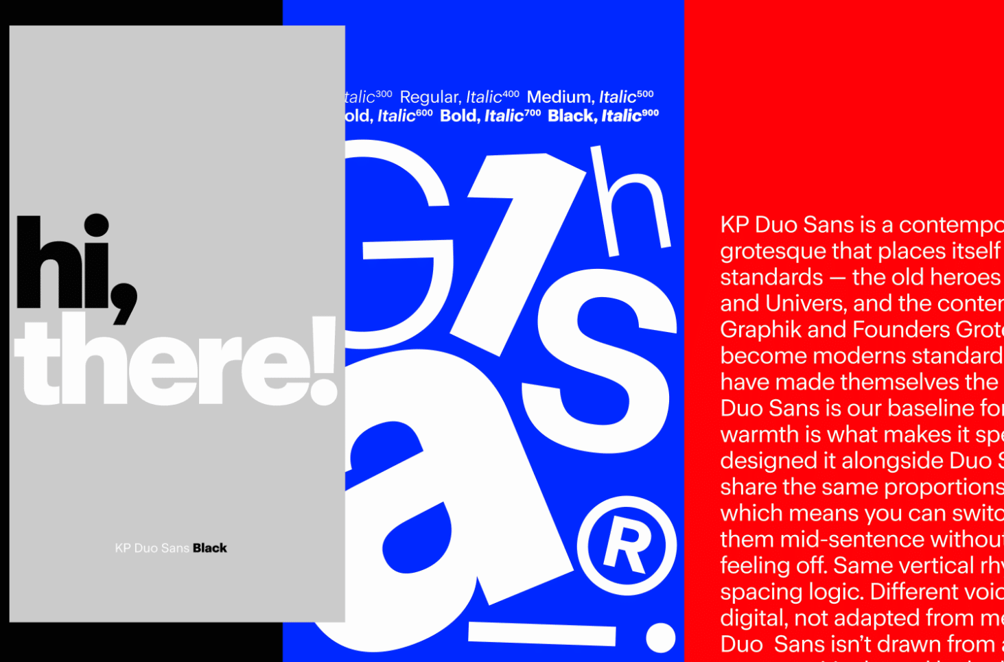 Typefaces showcase