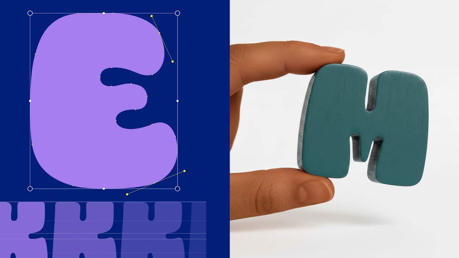 Creative letters from alphabet