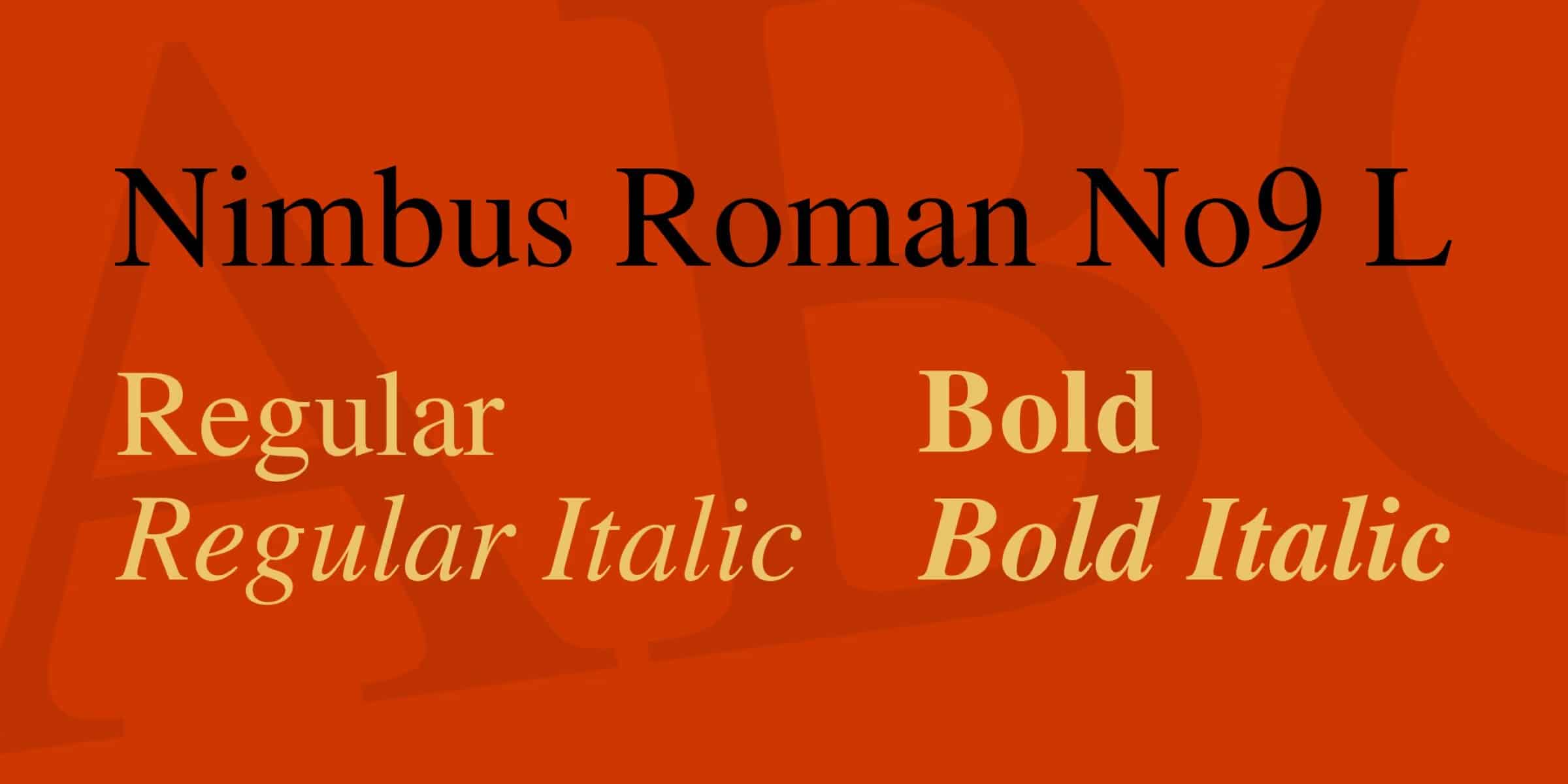 A free Roman serif font