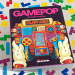 Integrated ‘Tetris’ game on the cover of magazine Redbull Tetris on the GamePop magazine
