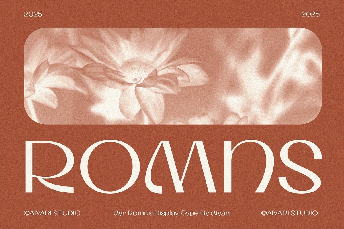 A romans elegant font