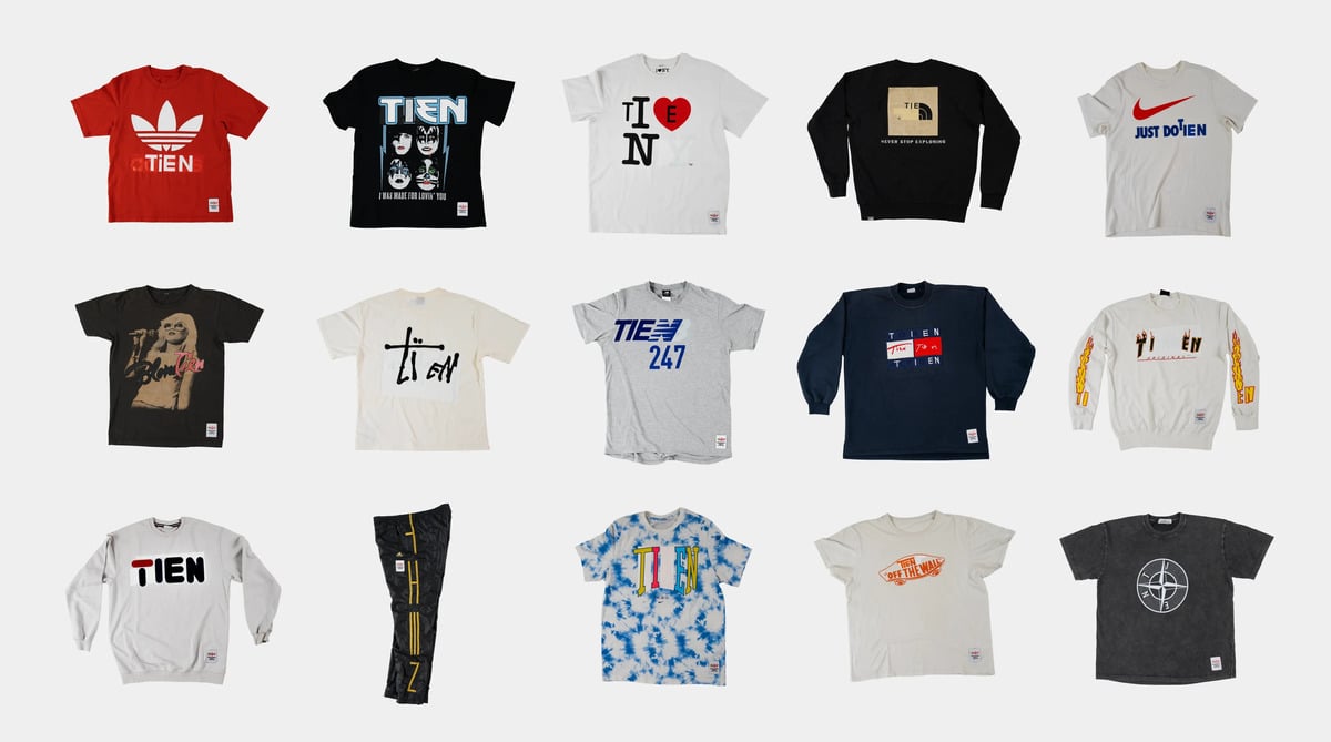 T-shirts with Tien logo