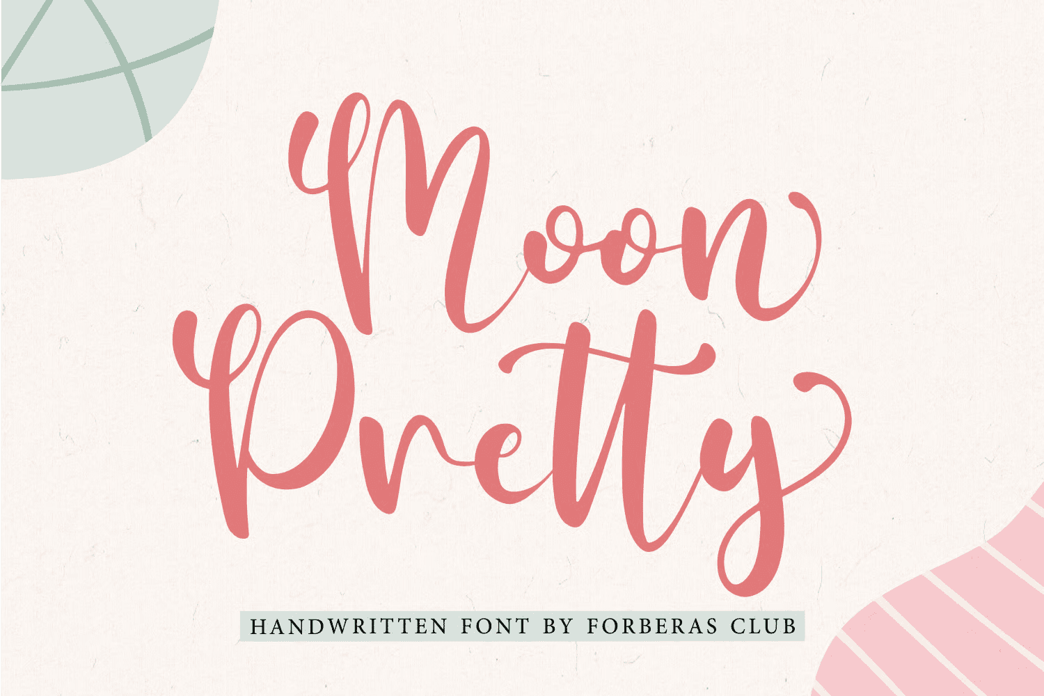 A handwritten font