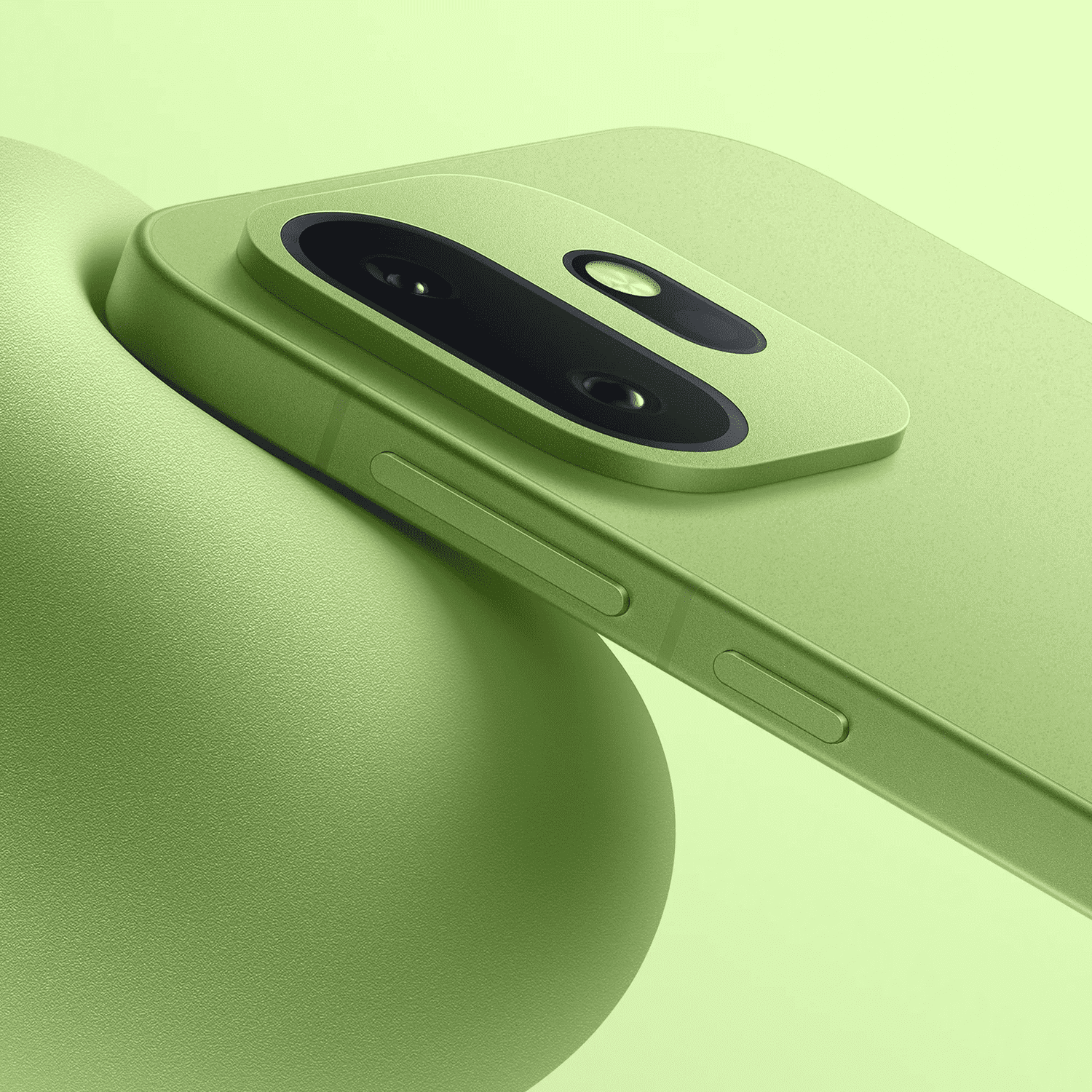 OnePlus 15T smartphone on the gummy ball