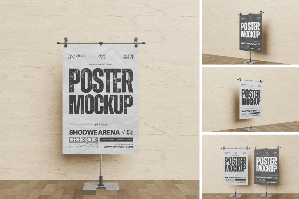 A poster mockup set
