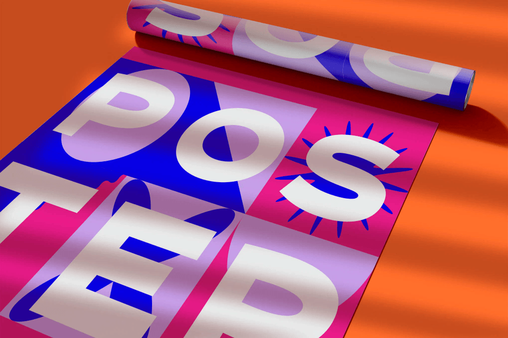 A poster mockup template