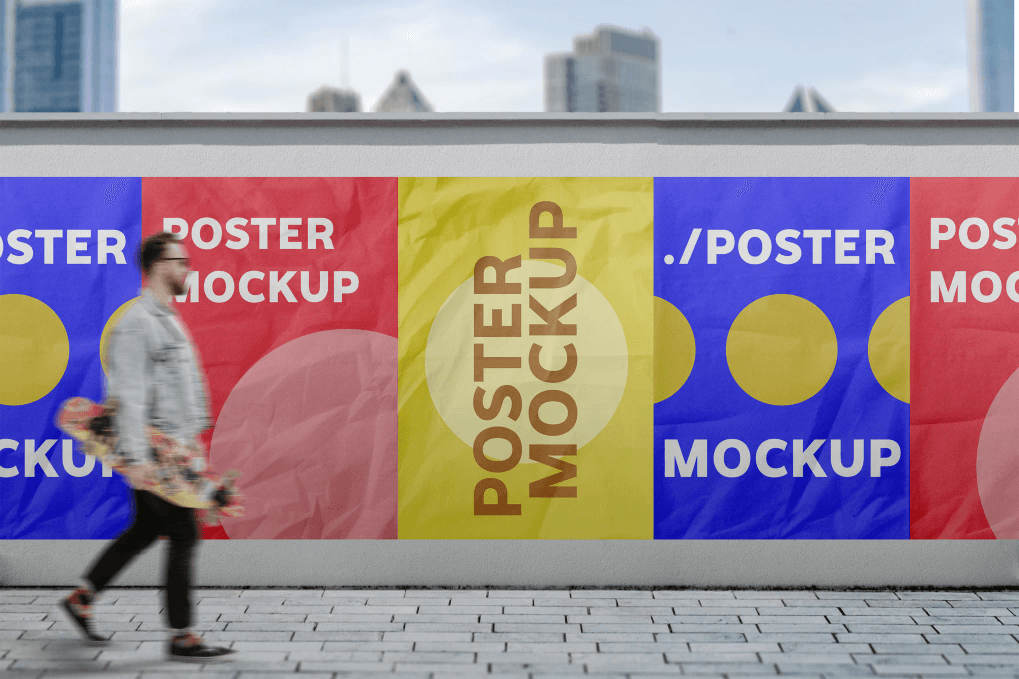 outdoor poster mockup