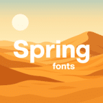 23 Spring fonts, to evoke freshness in your designs Spring Fonts Cover