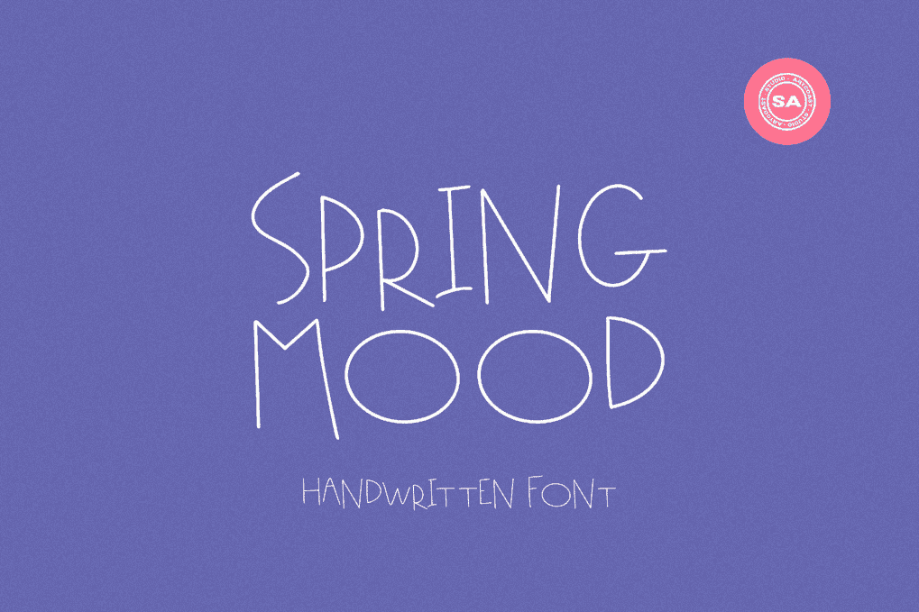 A handwritten font