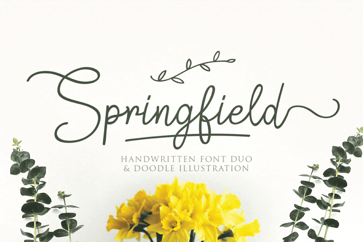A handwritten font duo