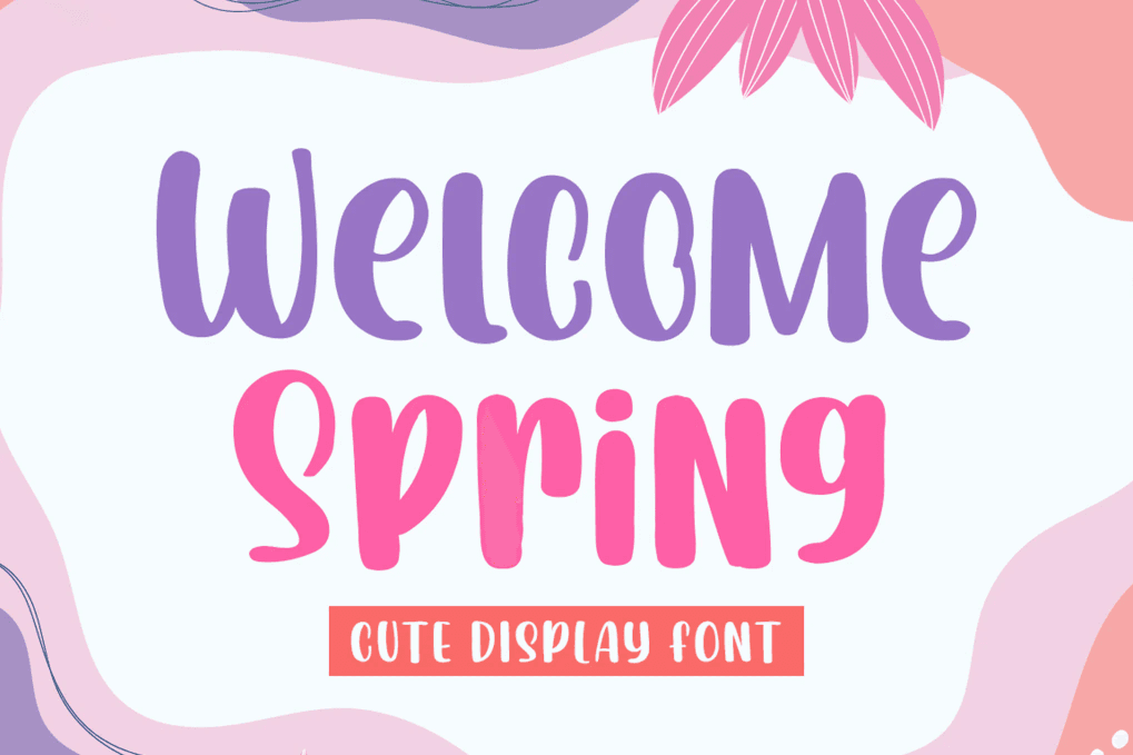 A cute display font